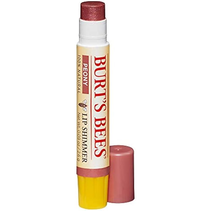 Burt's Bees LIP SHIMMER, PEONY - 0.09 OUNCES EACH (VALUE PACK OF 4) - Image 3